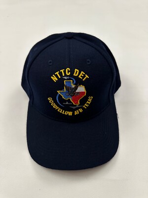The Corps NTTC DET Goodfellow AFB Texas Logo Blue Baseball Cap Hat One Size