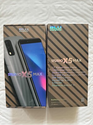 BLU STUDIO X5 MAX Android Smart Phone 32GB Dual Sim UNLOCK New