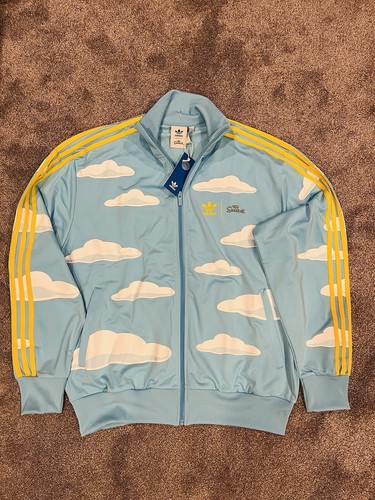 Adidas x Simpsons Cloud Allover Print Firebird Track Jacket