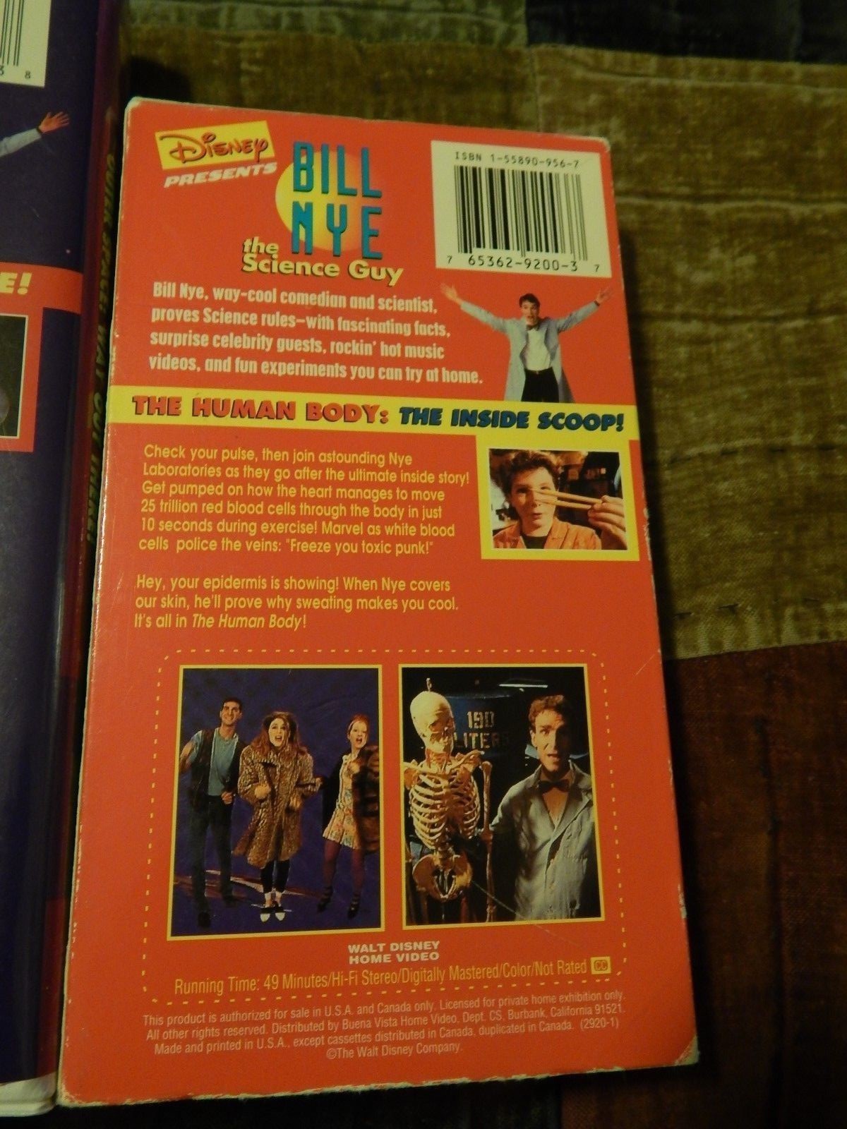 Bill Nye the Science Guy: Human Body - The Inside Scoop + Outer Space (VHS x 2)