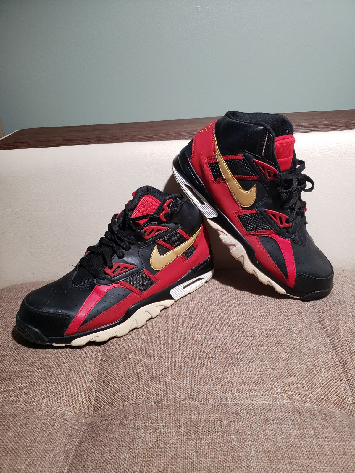 nike air trainer sc high soa speed red