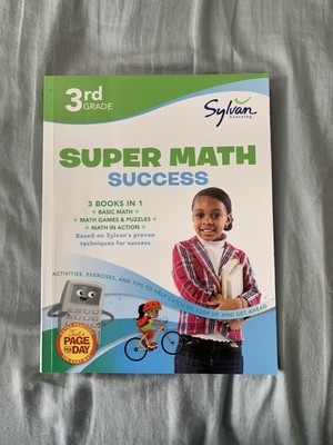 Sylvan 3rd Grade Super Math Success Workbook Brand New W/ Answers