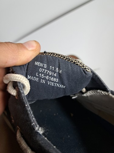 Sperry Top-Sider Men Bahama II Sneaker Casual Size 11.5 Navy Blue Boat Shoe