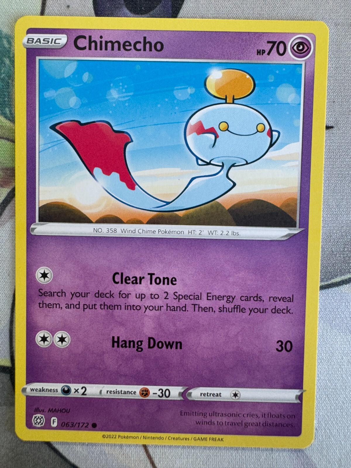 Chimecho Non Holo English Pokemon TCG BKAQ477 | eBay