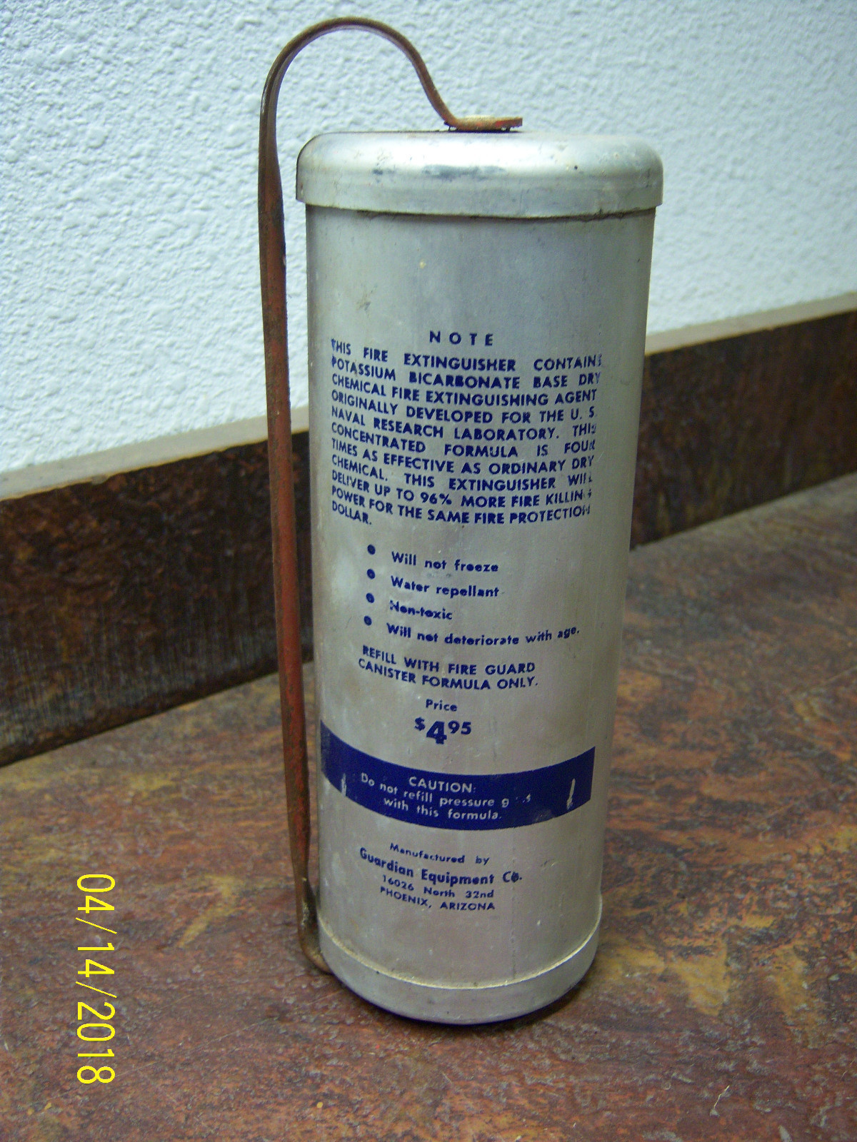 Vintage Model A T Ford Chevy Dodge Mopar Fire Extinguisher 27 31 32 39 40 49 59