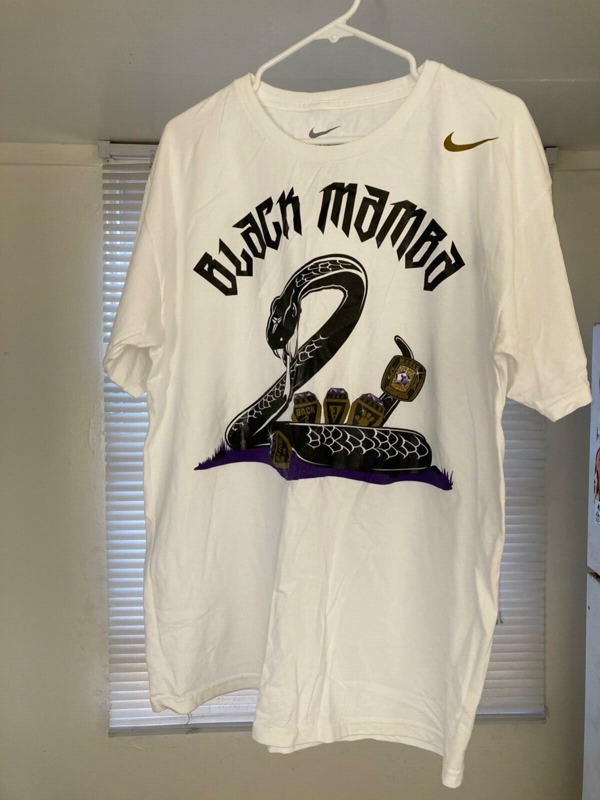 Nike Kobe Bryant Black Mamba T Shirt Mens Large Basketball