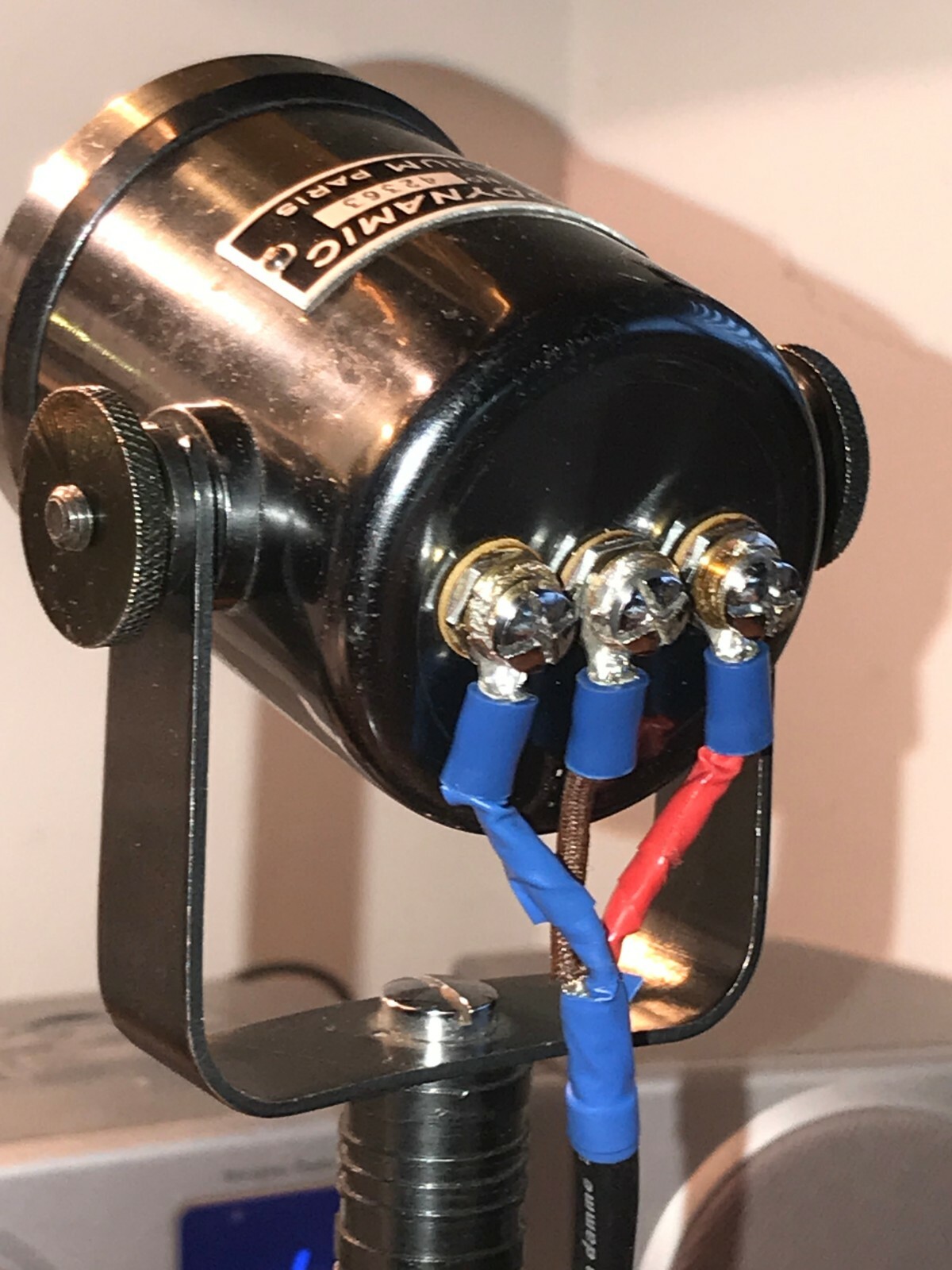 Vintage 1930's-40's Melodynamic Microphone-working with cable & stand