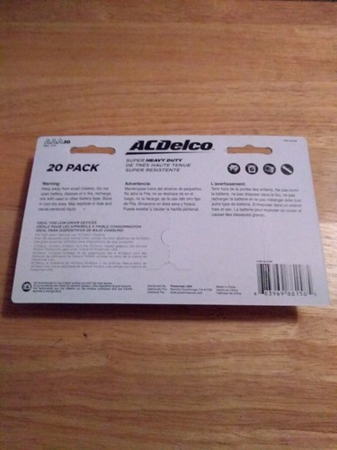 20-Pack-ofACDelco-Maximum-Power-Super-HEAVY-DUTY-AAA-Batteries12/2021Expiration