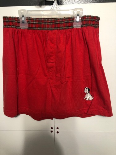 Vintage 101 Dalmatians Boxers Size Large Embroidered Dog Elastic Band Button Fly
