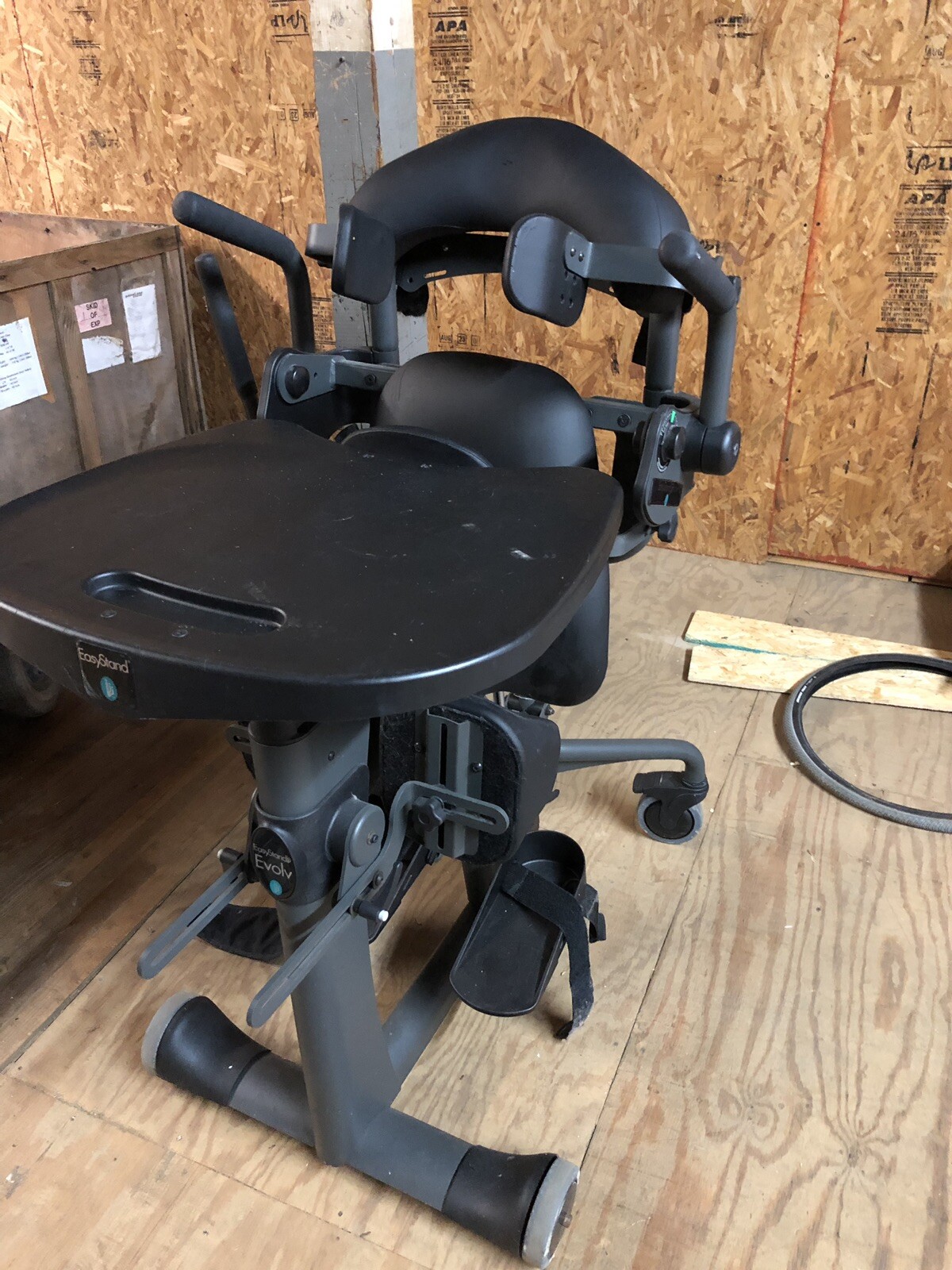 EasyStand EVOLV Shadow standing frame - easy sit-to-stand wheelchair therapy