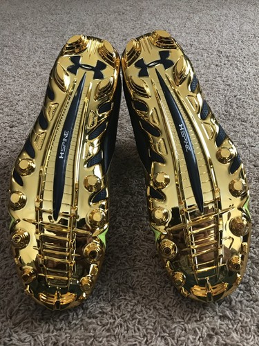 Notre Dame Irish Football Under Armour Team Issued 2014 Cleats New Size 13.5 ND