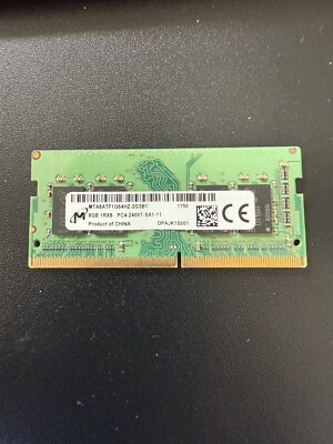 Micron 8GB DDR4 PC4-2400T 260pin So-Dimm Laptop Memory MTA8ATF1G64HZ-2G3B1