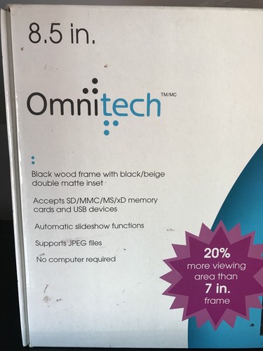 OmniTech 8.5in Digital Photo Frame