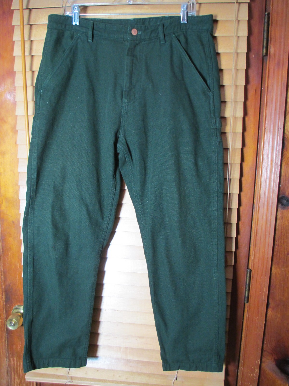 Zara Relaxed Fit Straight Leg Men's 36x29 Denim Dark Green