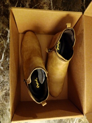 Qupid Side Zip Ankle Boots Tan Size 8 Best on Ebay 