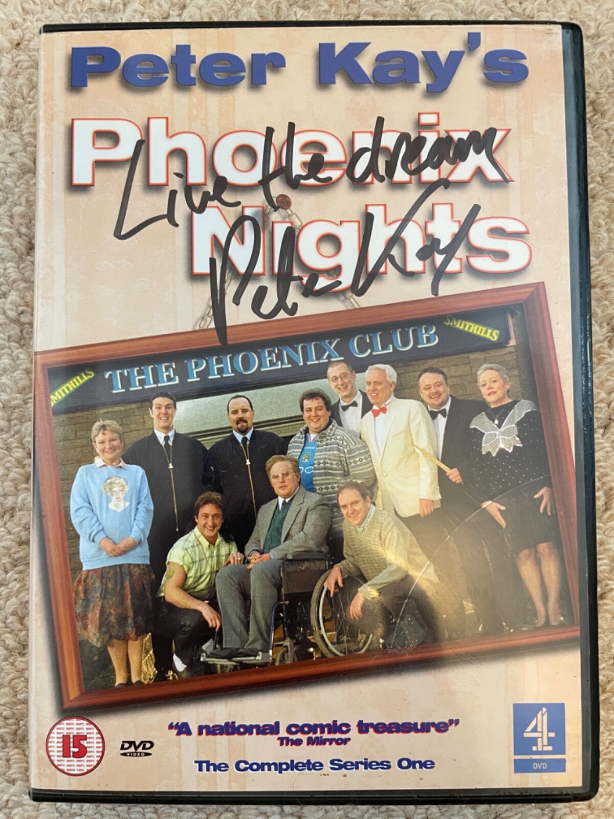 Peter Kay ** SIGNED ** Phoenix Nights DVD Series 1 - Slight