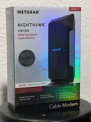NETGEAR Nighthawk CM1200-100NAS DOCSIS 3.1 Cable Modem