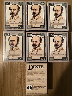 Dixie CCG - 1st  Edition Bull Run 1861 - 2 Edition - Factory Sealed Deck Pack