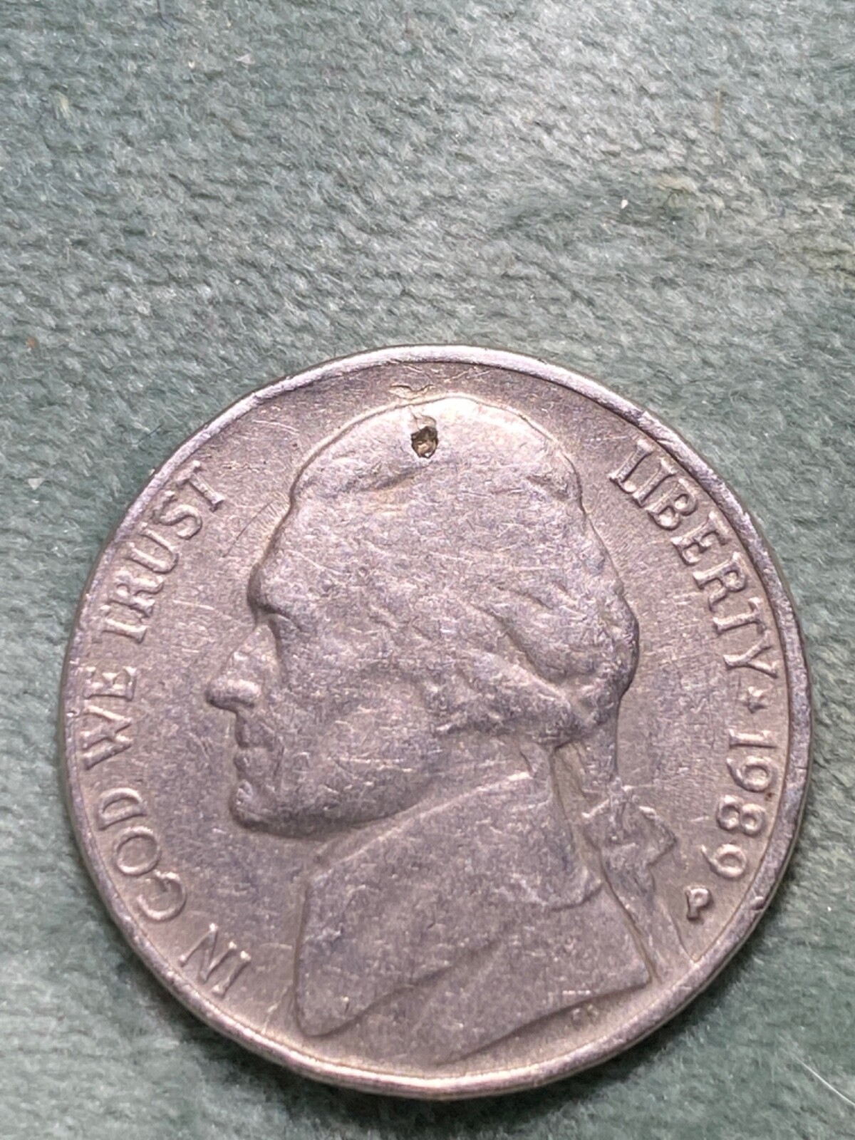 1989-D ジェファーソン ニッケル 1989 D Jefferson Nickel With Errors Great Condition , Li Of
