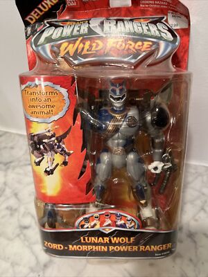 RARE Bandai 2002 Power Rangers Wild Force Deluxe Lunar Wolf Zord  Warrior SEALED