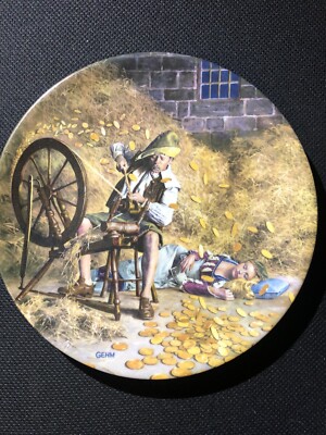 1981 Die Gebruder Grimm Rumpelstilzcen Plate Kongszelt Bavaria 8  Dia