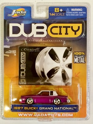 Jada Toy 1987 Buick Grand National 1:64 Purple 100% Die Cast Metal Dub City 062