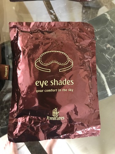 Emirates New And Unopened Eye Shades- Lot Of 2- With Emirates Bag