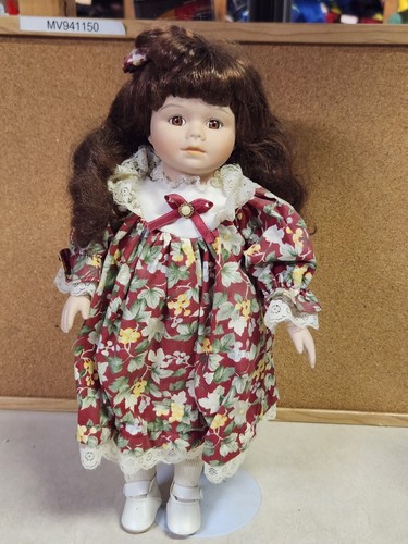 Porcelain Doll With Stand 17