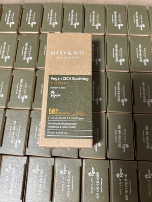 Mary & May Cica Soothing Sun Cream SPF50+ PA++++ 50ml Moisturizing Sunscreen