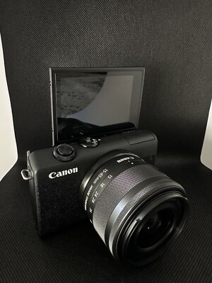 Canon EOS M200 24.1 MP Mirrorless Interchangeable Lens Camera - Black (Kit with