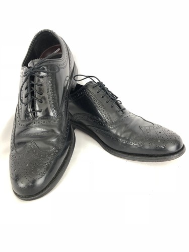 Florsheim Black Leather Wingtip Lace Up Dress Shoes Men Sz 12D US/45EU Florsheim Indio Wingtip Oxford Shoe Men Black Size 12 EU 45  main image 3