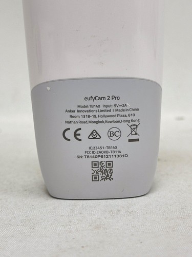 EufyCam T8140 2 Pro 2K Indoor/Outdoor Add-on Security Camera. CAMERA ONLY.