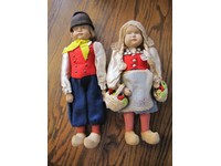 vintage wooden dolls