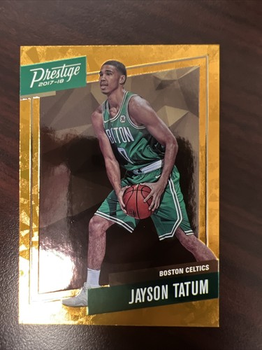 2017-18 Prestige Jayson Tatum Micro Etch Orange Cracked Ice