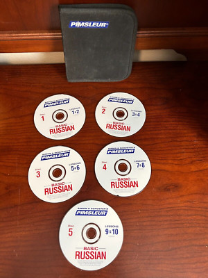 Pimsleur Basic Russian 5 Discs, 10 Lessons With Case
