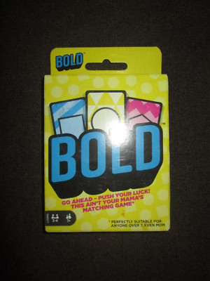 BOLD Card Game (Mattel, 2019) Complete Brand New Sealed