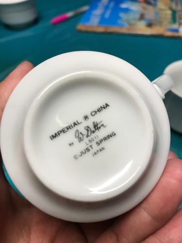 JUST SPRING Imperial cup Set Of 4 Japan L5011 by W. Dalton