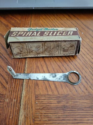 Vintage Gadget Master Spiral Slicer Popeil Bros.Chicago IL Works