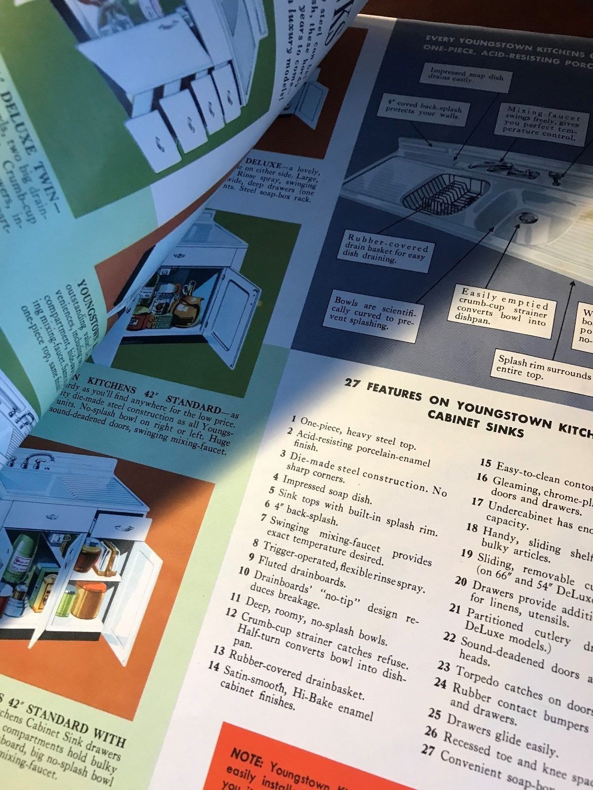 1952 YOUNGSTOWN KITCHENS 24 PAGE BOOKLET IDEAS PLANNING SHOWCASE