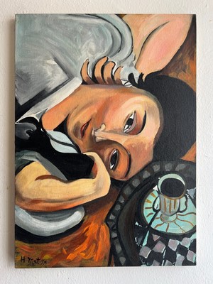 Antique Oil on canvas signed Henri Matisse Large size 19'' x 27''