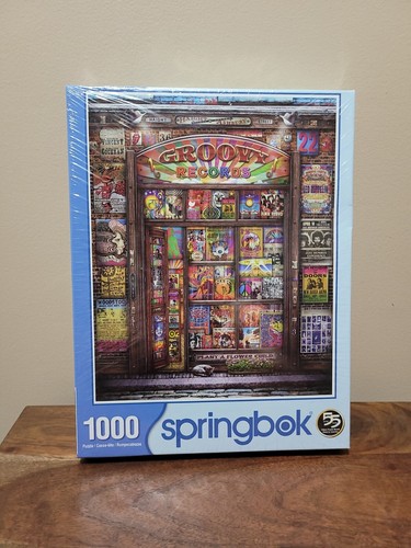 Springbok Groovy Records 1000 Piece Jigsaw Puzzle 24x30 New - Sealed!