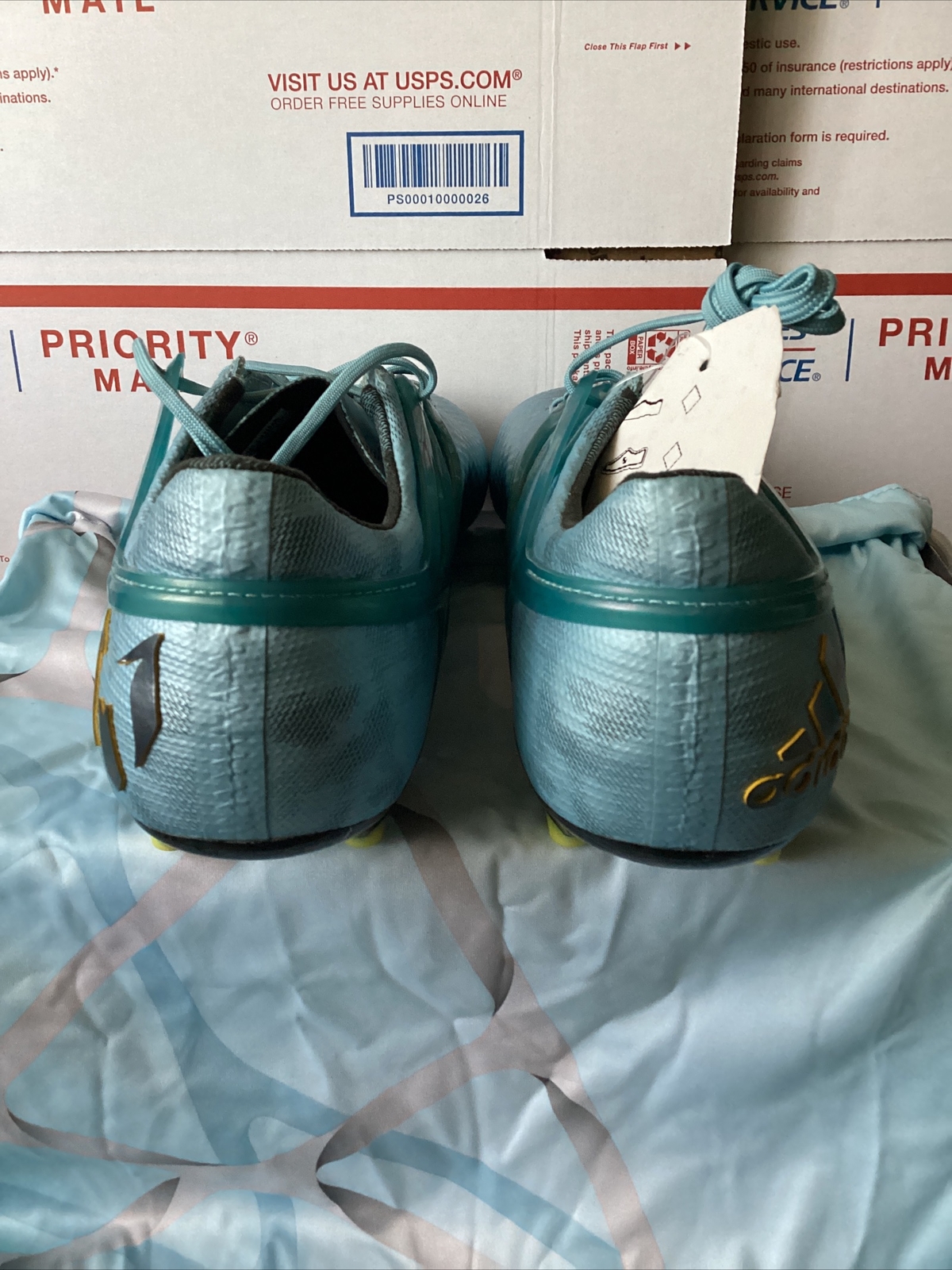ADIDAS MESSI 15.1 FG/AG ICE METALLIC BLUE (SNEAKERS/SOCCER SHOES) SIZE 8  B23773: купить с доставкой из США, цена 23 943 руб - (255573876722)