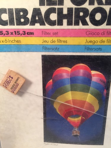 Ilford Multigrade Filter Box Set • 19 Filters 6x6 Inch • Yellows Reds Blues UV