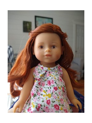 Corolle Mini Corolline Ruby 8" Doll with Red Hair and Floral Dress, for Kids ...
