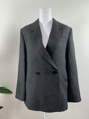 Anine Bing WOMENS Koir Grey Blazer, Size 6