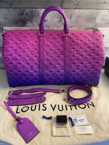 Louis Vuitton Keepall Bandouliere Bag Limited Edition Illusion Monogram  Taurillon Leather 50 - ShopStyle