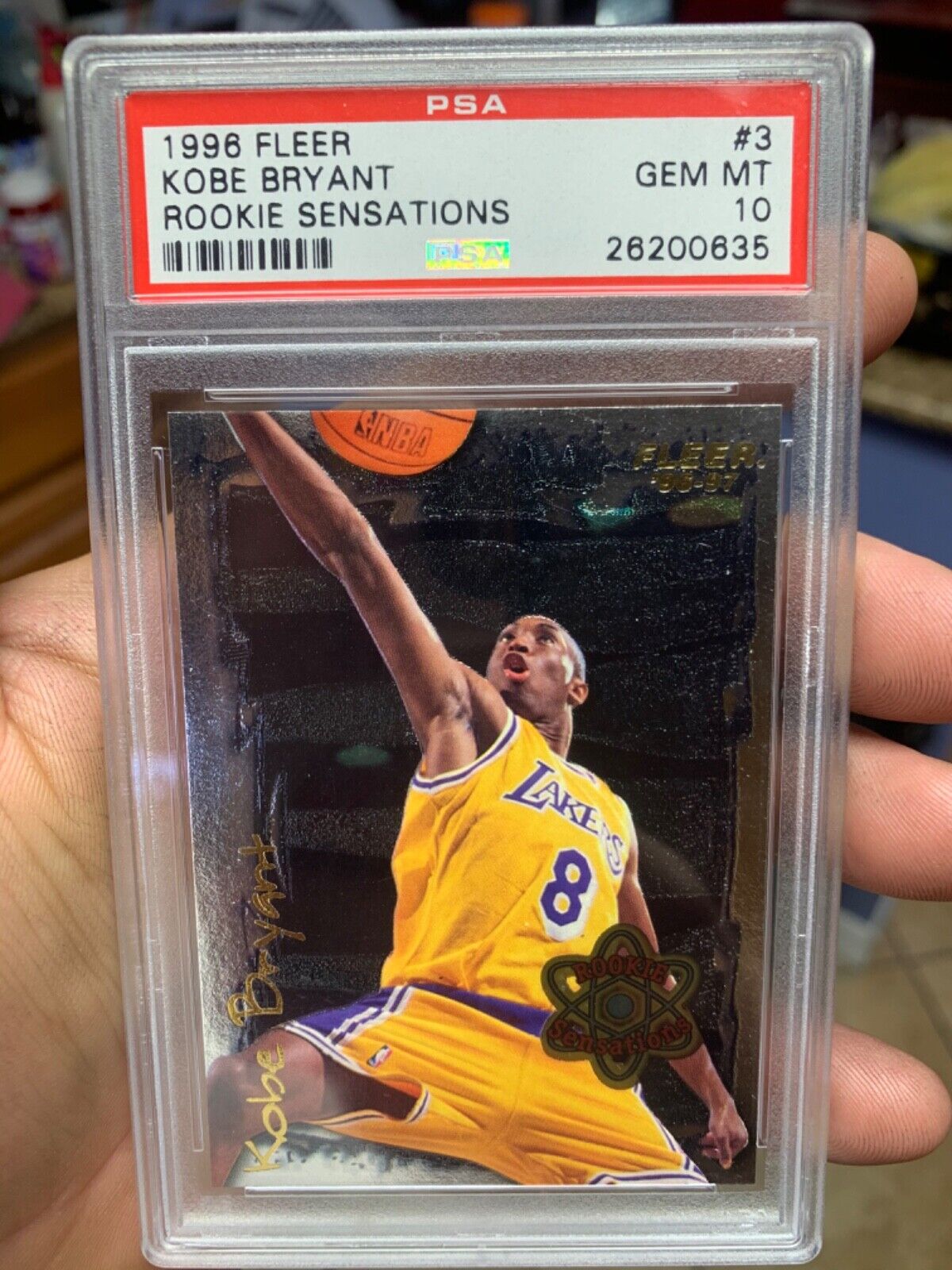 CRAZY RARE PSA 10 KOBE BRYANT FLEER ROOKIE SENSATIONS CRAZY RARE PSA 10 KOBE BRYANT FLEER ROOKIE SENSATIONS