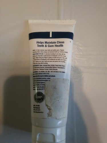 Enzymatic Toothpaste for Dogs -Peanut Butter Flavor - Exp. 12/20