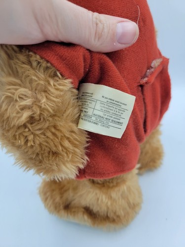 Bear Teddy Ruxpin Little Boppers 13" Bear Plush 1987 Worlds of Wonder Vintage