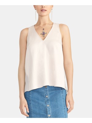 Женский розовый топ RACHEL ROY без рукавов с V-образным вырезом Hi-Lo M